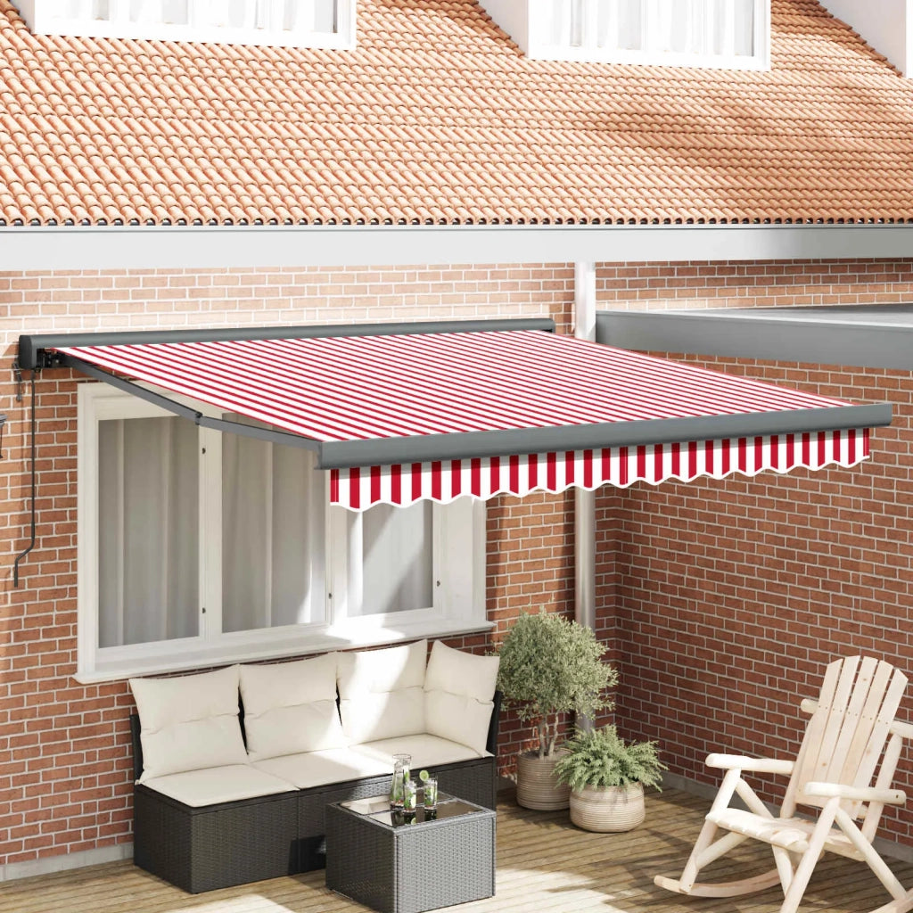 Tenda da Sole Rosso e Bianco 300 x 250 cm 3329994