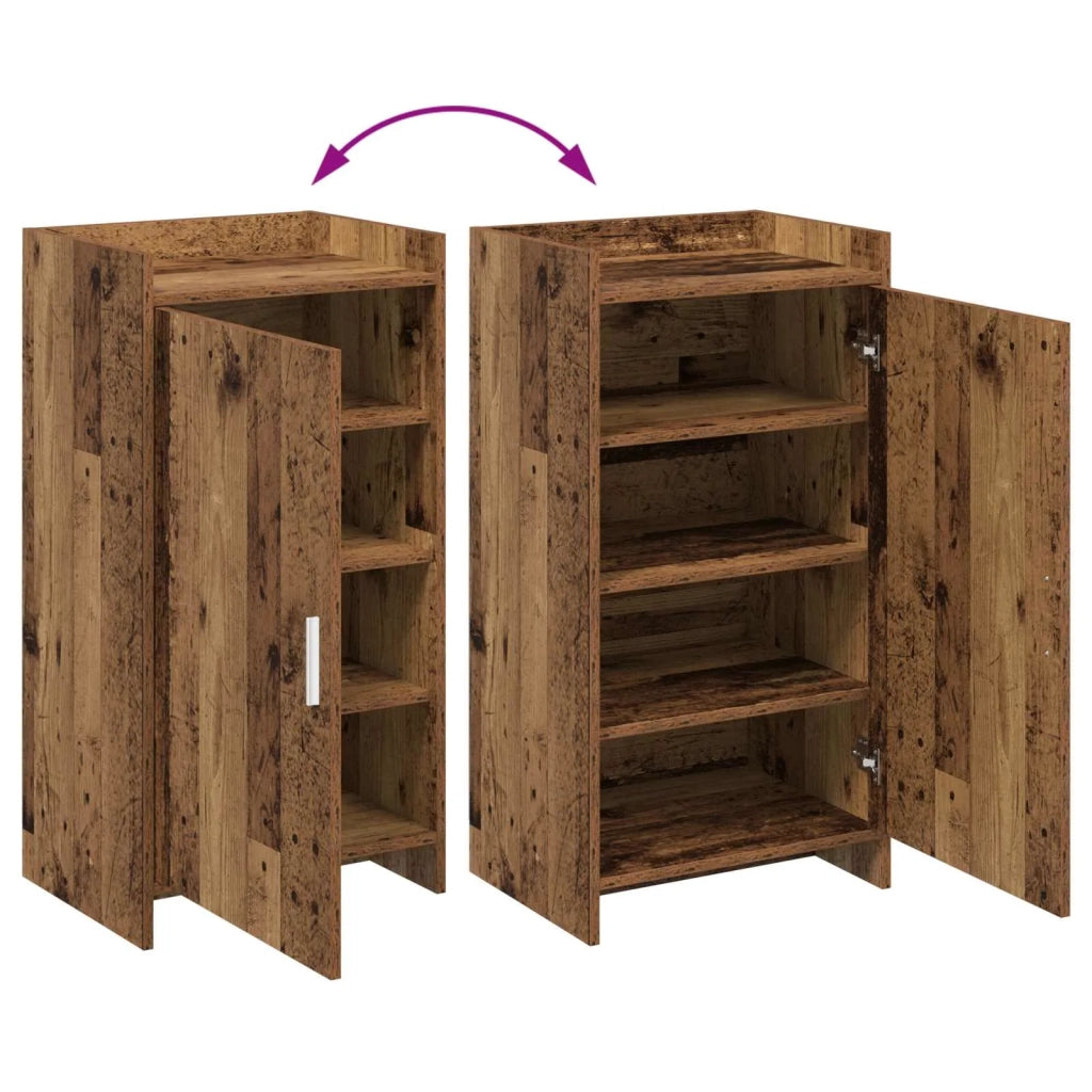 Mobile per scarpe con porta Legno antico 48 x 36 x 92 cm 8011337