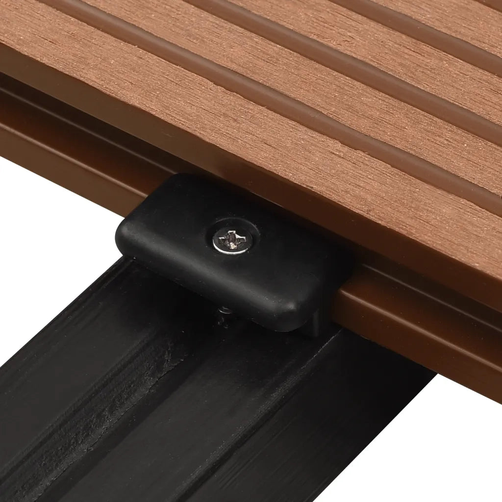 Clip per Decking con Viti 200 pz in Plastica e Acciaio Inox CFW4958755