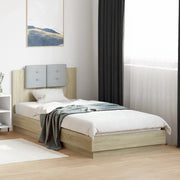 Giroletto con Testiera e LED Rovere Sonoma 90x200 cmcod mxl 114697