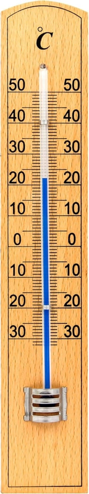 TERMOMETRO PER INTERNO/ESTERNO IN LEGNO 20 cm