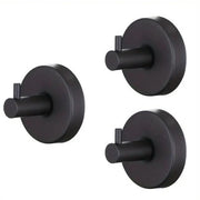 Set da asciugamani in acciaio inossidabile 3 pz | Senza fori | Spazio di stoccaggio per asciugamani/indumenti in cucina/bagno