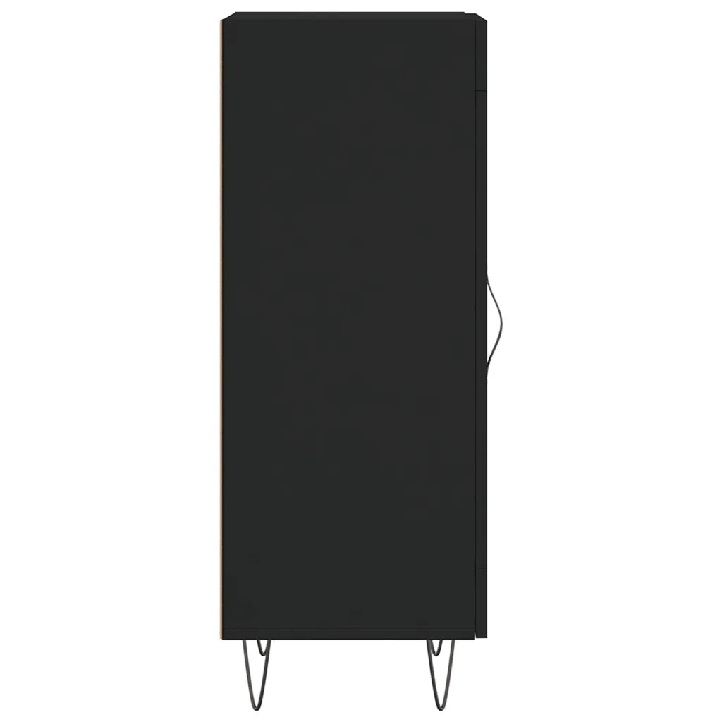 Credenza Nero 34,5x34x90 cm in Legno Multistrato 828789