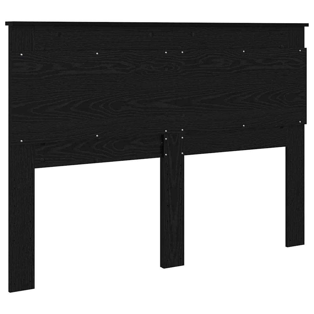 Testiera-Testata-Testiera Decorativa Rovere Nero 140 cm Legno multistrato 757293