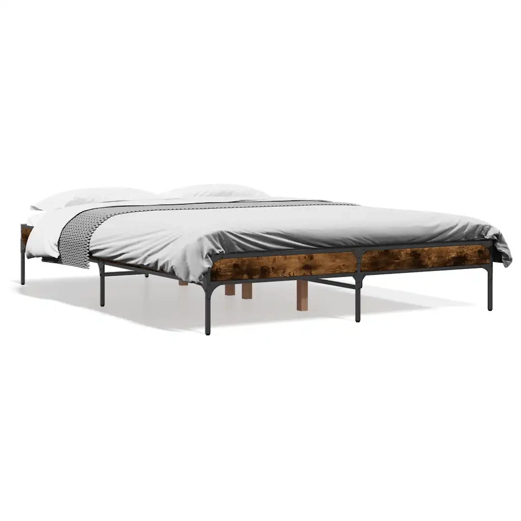 Giroletto Rovere Fumo 135x190 cm in Legno Multistrato Metallo 845043