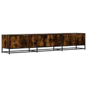 Mobile TV multimediale scaffale TV credenza mobile TV sala da pranzo soggiorno camera da letto rovere affumicato 210 x 35 x 41 cm legno ingegnerizzato marrone 02_0027369