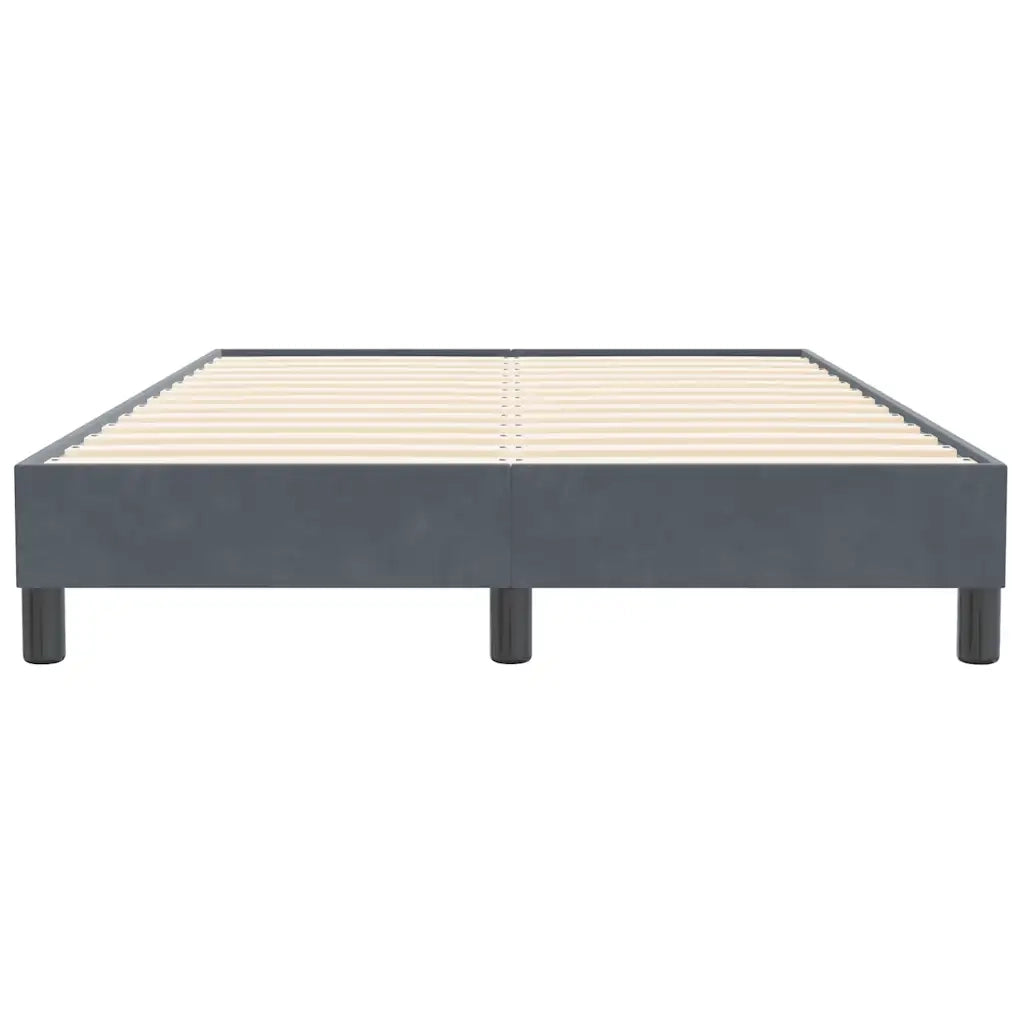Giroletto Molle senza Materasso Grigio Scuro 120x210 cm Velluto 3315820