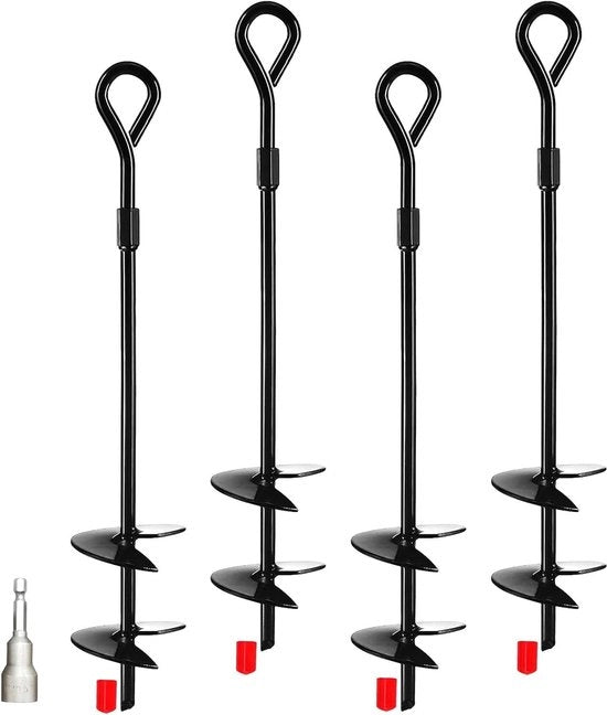 Anker per terra per strutture esterne da 40 cm con doppia costruzione a elica