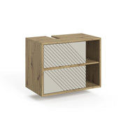Mobile sottolavabo per bagno Viola Rovere artigianale/Cachemire 80 x 60 cm Vicco