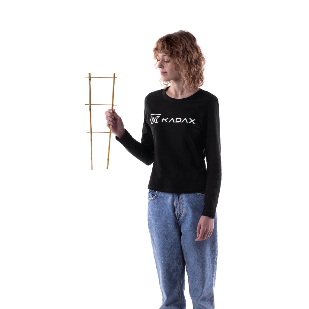 Scala di supporto per piante in bambù KADAX, 45 cm, per fiori, con doppio supporto