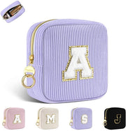 Tas da trucco personalizzata - Piccola tasca da trucco - Borsa da toilette per donna - Organizzatore - Tasca da viaggio per trucco - Iniziali personalizzate - Borsa per cosmetici