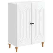 Credenza Bianco Lucido 66 x 34,5 x 90 cm Legno ingegnerizzato
