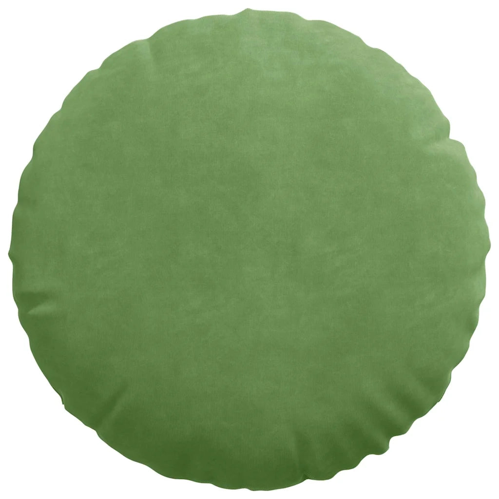 Cuscini per Seduta 2 pcs Verde chiaro Ø 40 x 13 cm Velluto 42014140