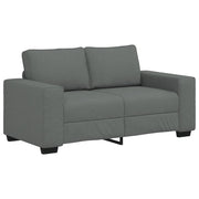 Divano | Divano da soggiorno | Sofa a 2 Posti Grigio Scuro 160x77x82 cm in Tessuto