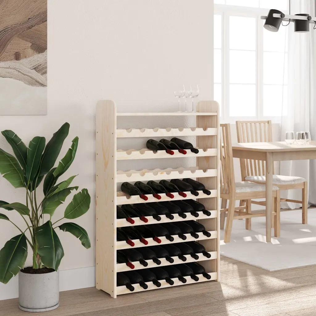 Portavini con Pannello Superiore 72,5x25x111,5 cm Massello Pino CFW7224861