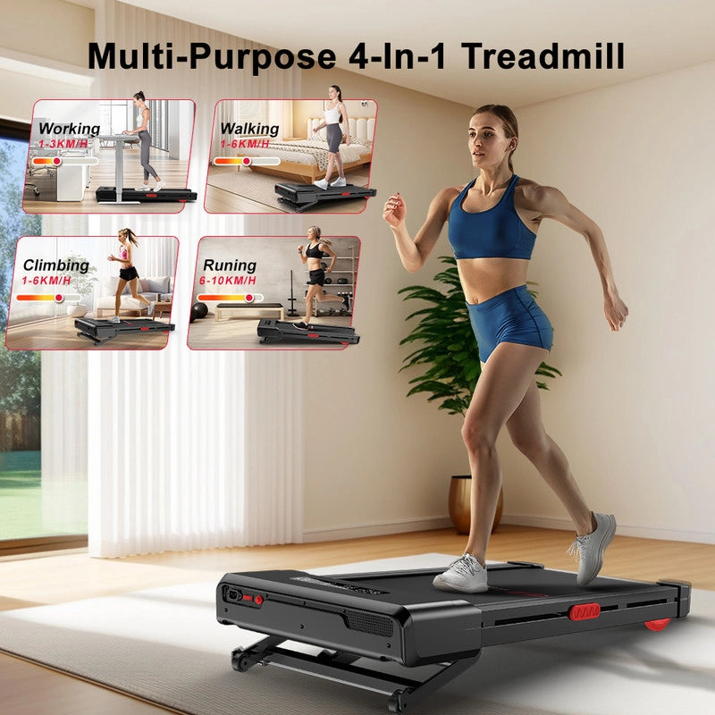 PIATTAFORMA PER TAPIS ROULANT PER LA CASA SCRIVANIA PER TAPIS ROULANT 4 IN 1 CON REGOLAZIONE DELL'INCLINAZIONE DEL 9%