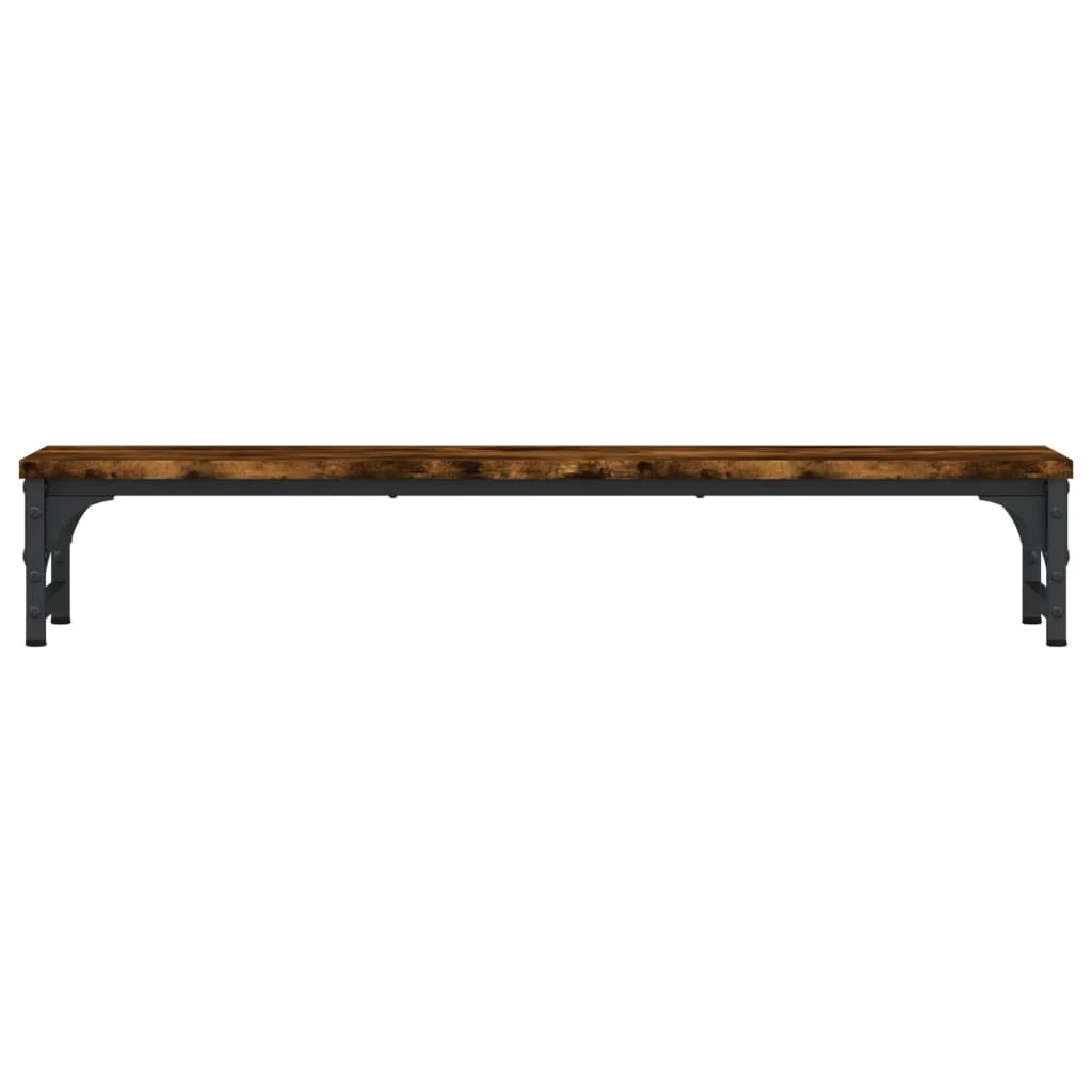 Supporto per monitor mobile da scrivania 85 x 23 x 15,5 cm legno ingegnerizzato marrone 02_0044905