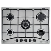 De’Longhi YAF57ASV piano cottura Nero, Argento Da incasso Gas 5 Fornello(i)