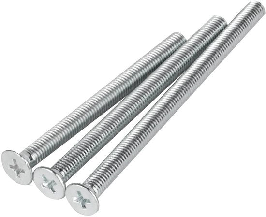 Viti a testa calata M5 - Viti a testa piatta con testa calata - Materiale: Zinco - Resistente alla corrosione - Adatto per attrezzature meccaniche - 30 pezzi