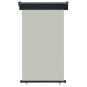 Tendalino Laterale per Balcone-Tenda da Sole Laterale per Patio 105x250 cm Grigio
