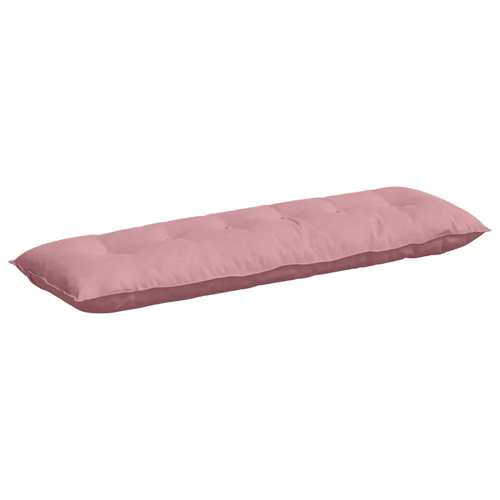 Cuscino per Schiena | Cuscino dorsale Rosa 160 x 50 cm Tessuto in Cords