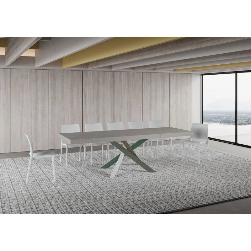 Tavolo allungabile 160/420x90 cm Volantis Premium telaio Multicolore 4/A - Cashmere