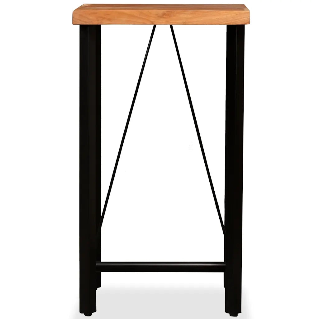 Tavolino da Bar in Legno Massello di Acacia 60x60x107 cm cod mxl 15482