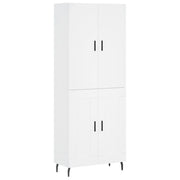 Buffet credenza cassettiera mobiletto mobile contenitore organizer cucina soggiorno salotto alto 69,5 x 34 x 180 cm legno ingegnerizzato bianco 02_0032656