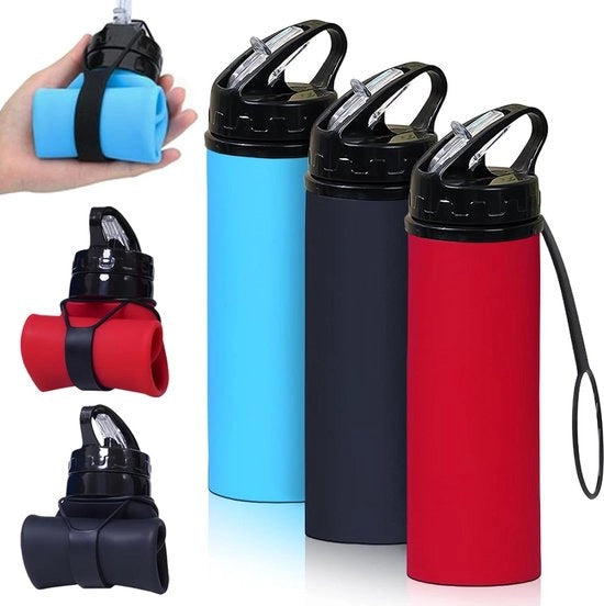 Fiaschetta Sport 600ml - Sicura per l'Alimentazione BPA Libera - Escursionismo Ciclismo Atletica Campeggio