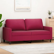Divano a 2 Posti-Sofa 2 Posti Rosso Vino 140 cm in Velluto 951050