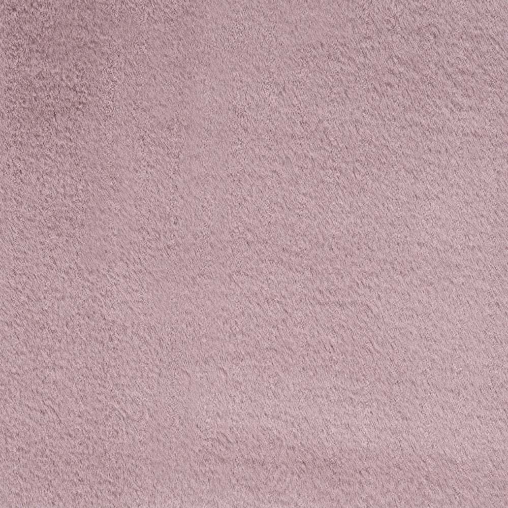 Tappeto Rotondo Viola Chiaro in Finta Pelliccia 160 x 160 cm a Pelo Lungo per Soggiorno con Retro in Poliestere Stile Moderno