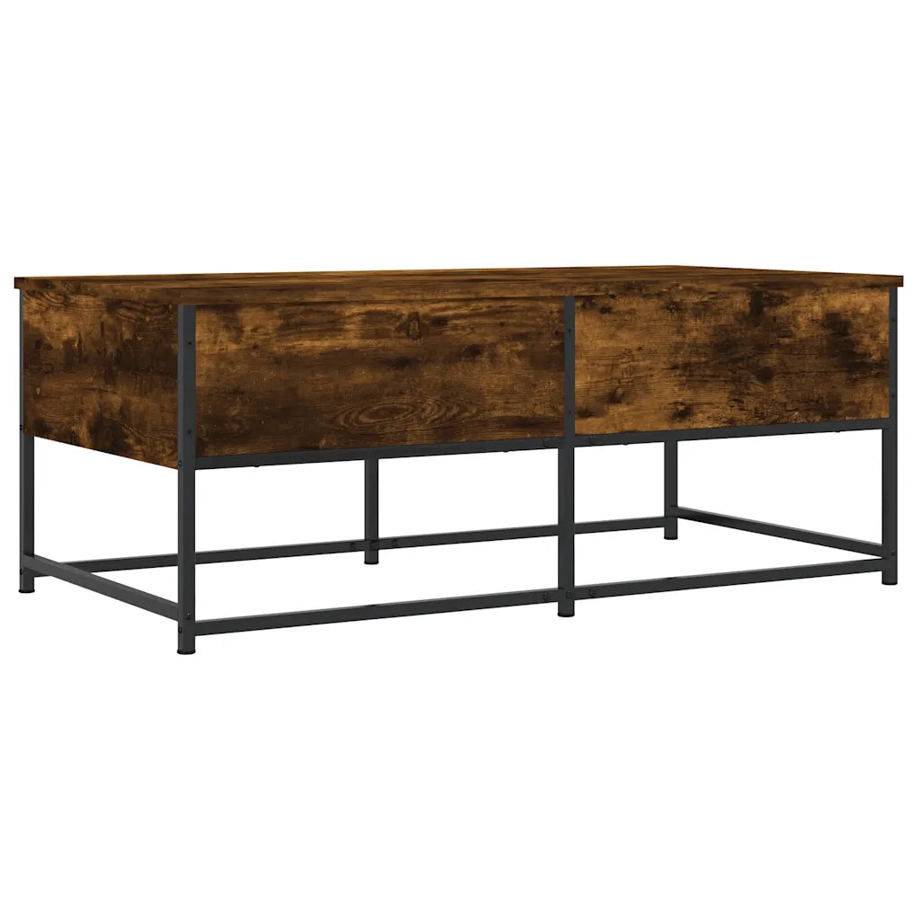 Tavolino da Salotto Rovere Fumo 100x51x40 cm Legno Multistrato 833972