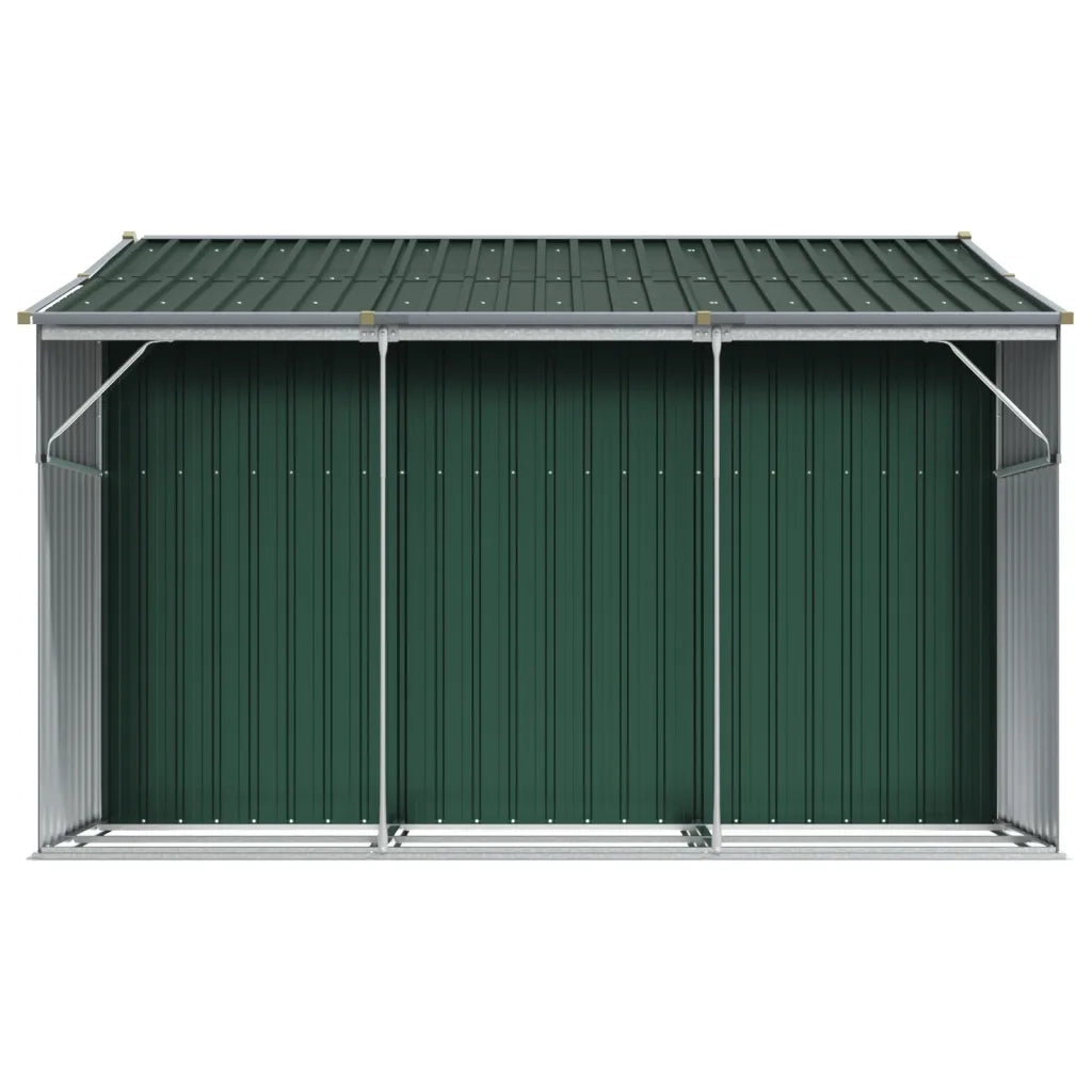 Capanno da Giardino Verde 277x279x179 cm in Acciaio Zincato 3188287
