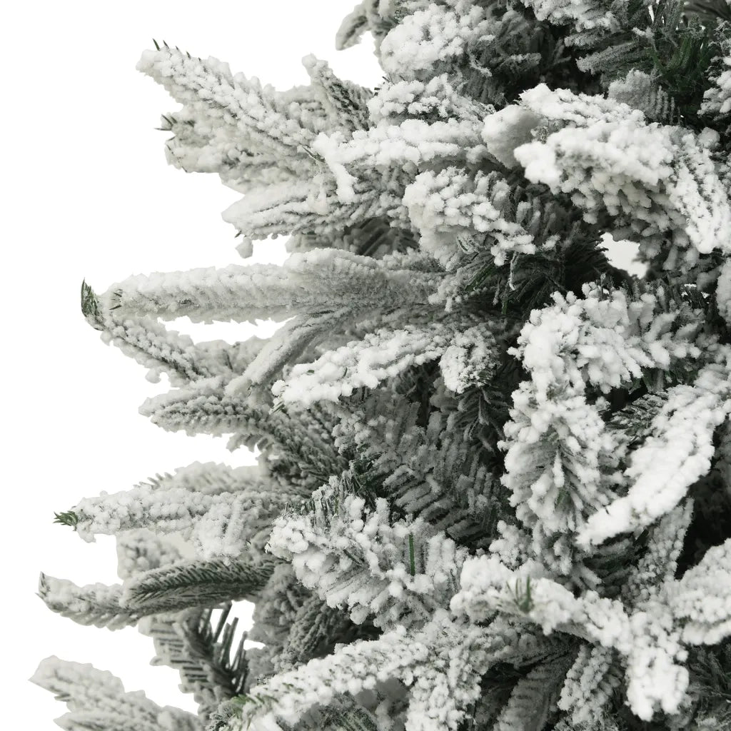 Albero di Natale Artificiale con Neve Verde 150 cm PVC e PE
