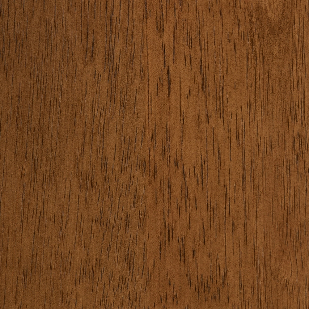 Set di 2 sedie da pranzo in stile cottage con schienale a doghe in legno di gomma marrone