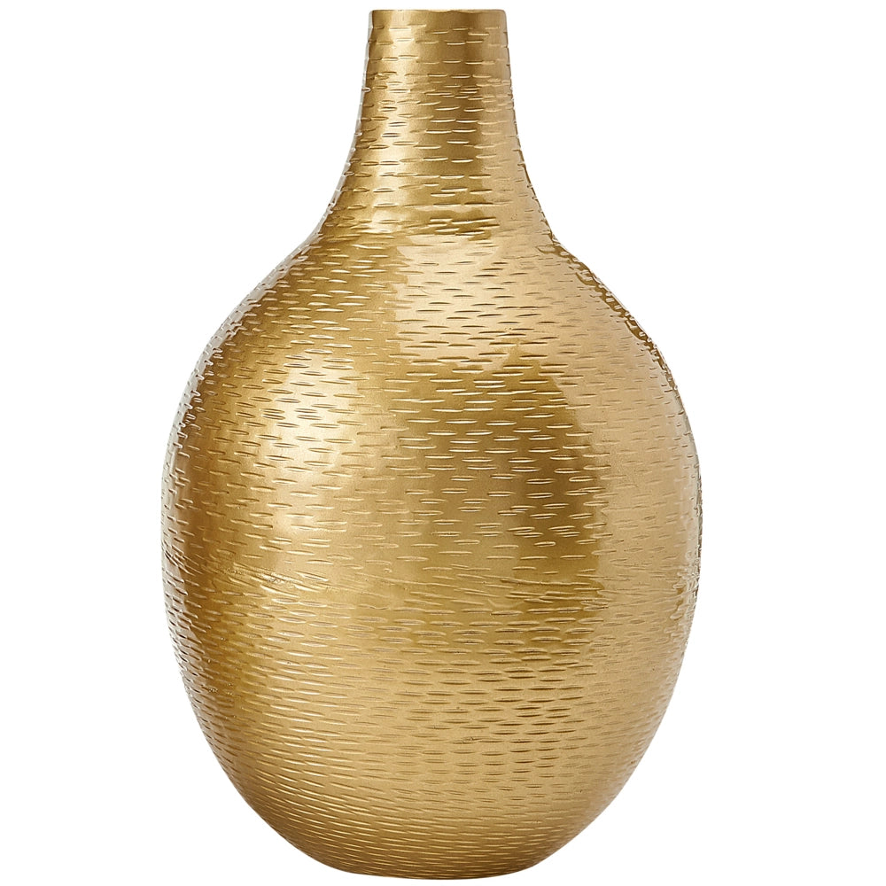 Set di 2 vasi da fiori in alluminio dorato decorativo fatto a mano vaso moderno per interni