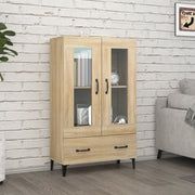 Credenza Rovere Sonoma 70x31x115 cm in Legno Multistrato 812558