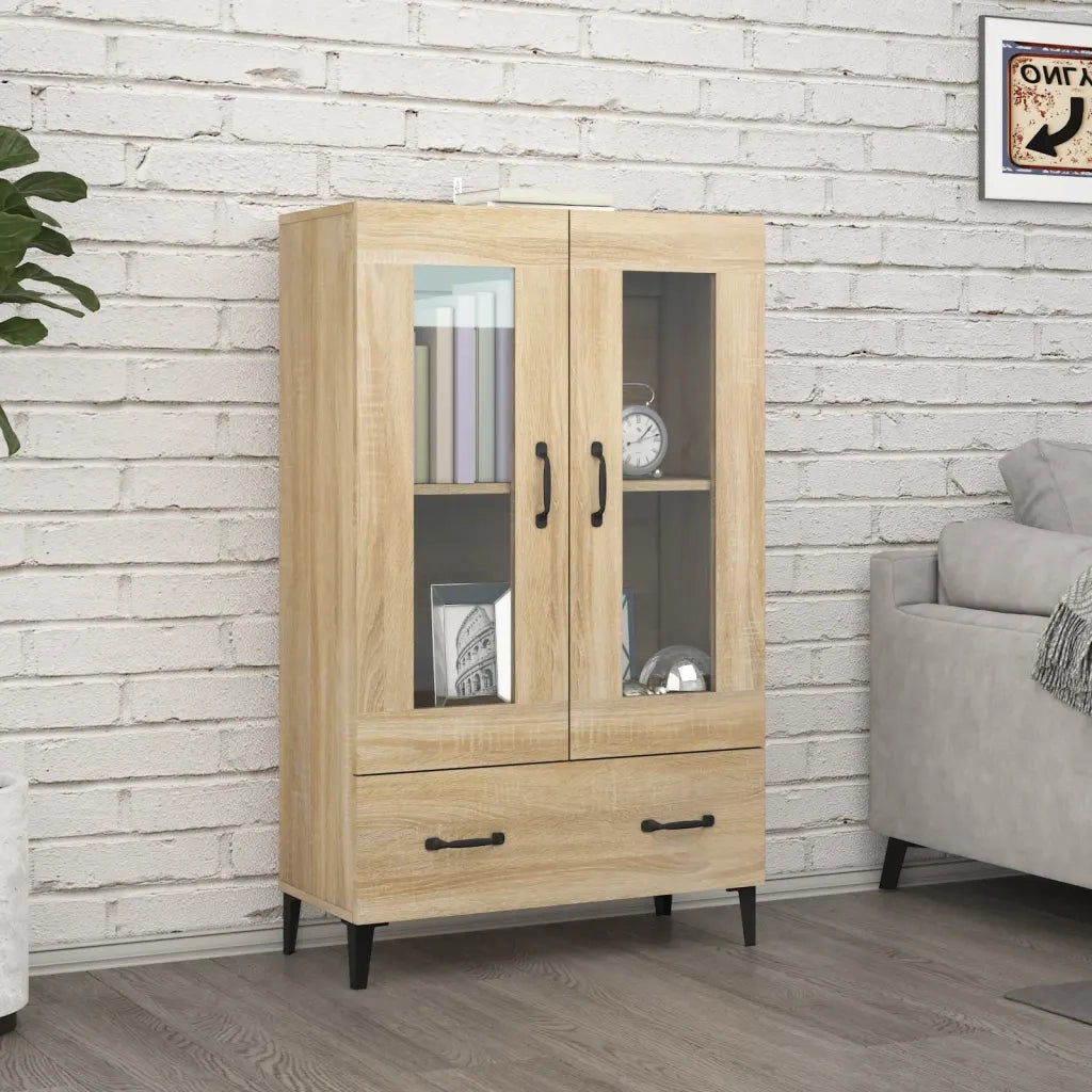 Credenza Rovere Sonoma 70x31x115 cm in Legno Multistrato 812558