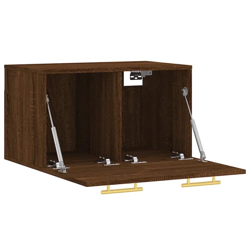 Armadietto a Muro | Mobile a Parete Rovere Marrone 60x36,5x35 cm Legno Multistrato