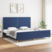 Giroletto senza Materasso Blu 200x200 cm in Tessuto 3125006