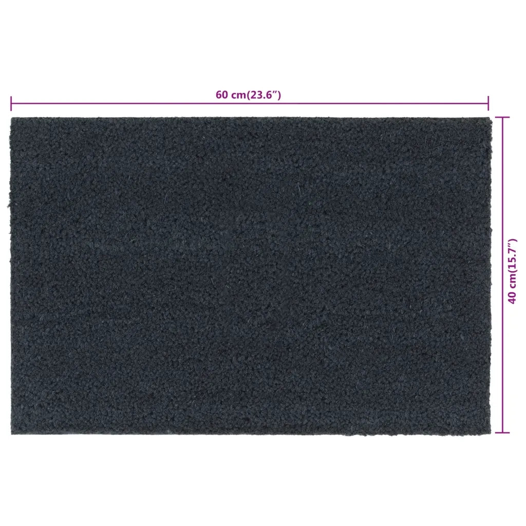 Zerbini 5 pz | Tappetino Grigio Scuro 40x60 cm Fibra di Cocco