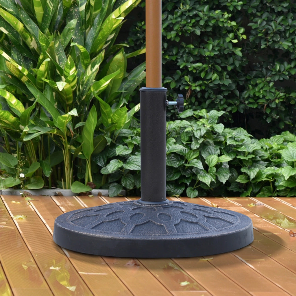 Base Ombrellone Rotondo ¨C zephmum ¨C Bronzo Resina Acciaio ?45 cm