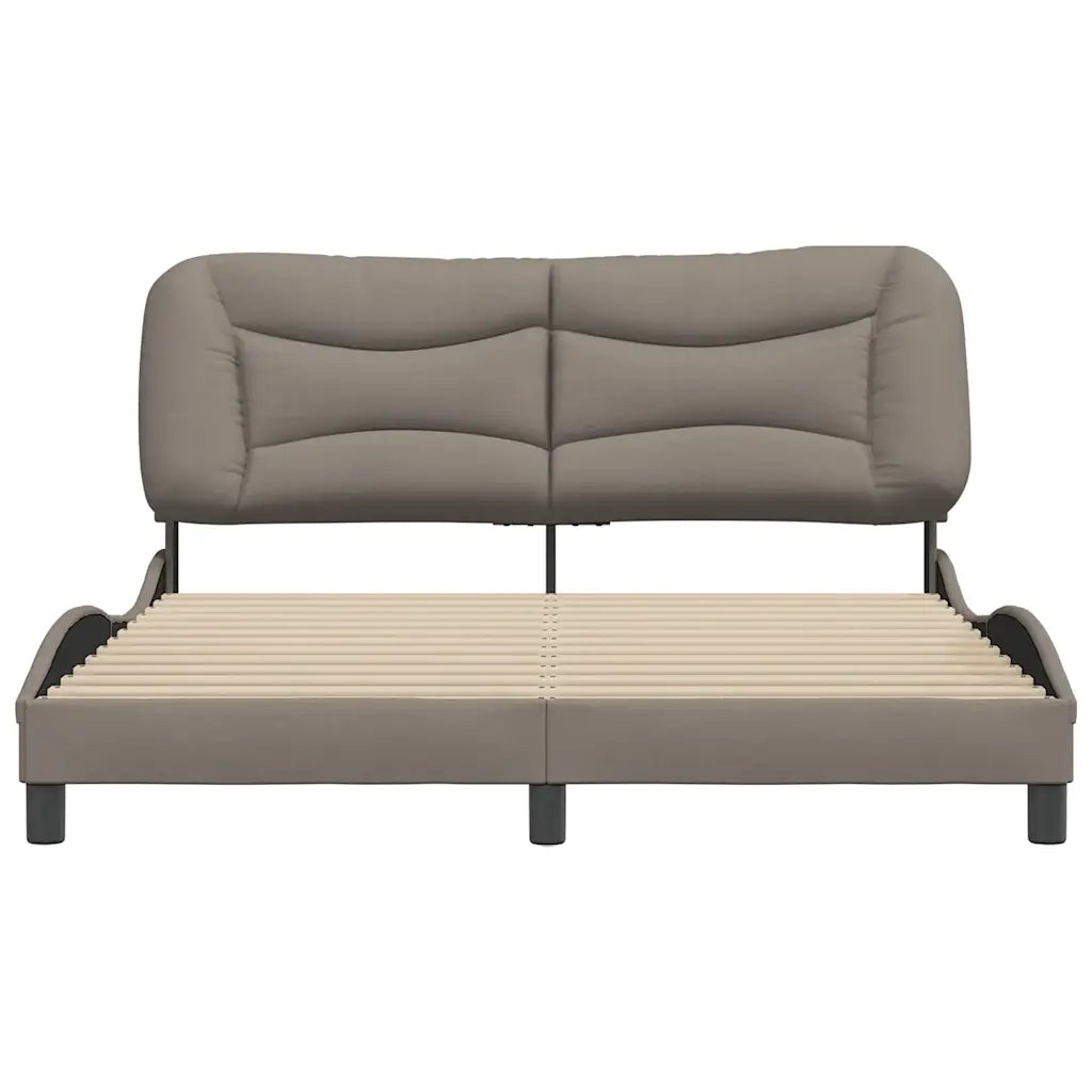 Giroletto senza Materasso Tortora 160x200 cm in Tessuto