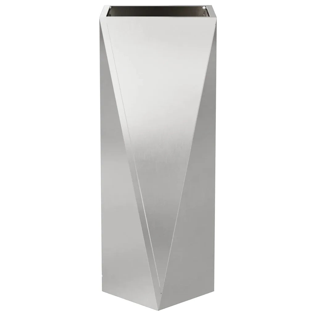 Fioriera 2 pcs Argento 30 x 30 x 75 cm Acciaio inossidabile 883775