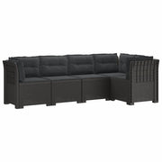 Divano da Giardino 5 Posti con Cuscini Stile Rattan PP 3444063