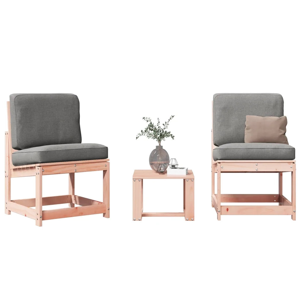 Set Salotto da Giardino 3 pz | Set di Mobili da Esterno in Legno Massello di Douglas
