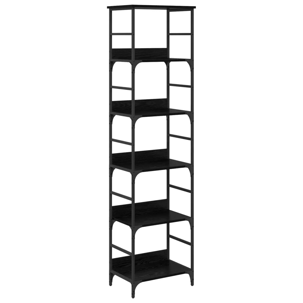 Libreria Rovere Nero 50 x 33 x 188,5 cm Legno multistrato 882759