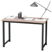 Scrivania in Legno con Cassetto e Gambe Regolabili ¨C Zephmum ¨C Nero e Naturale 120x60x76 cm