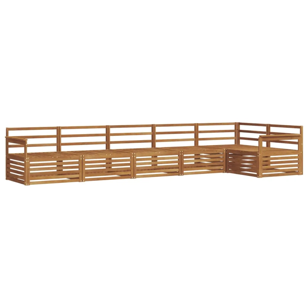 Set di divani da esterno 6 pcs Naturale
