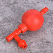 Lampone aspirante rosso - Pipetta quantitativa a 3 aperture - Resina - Sicura - Resistente alla corrosione